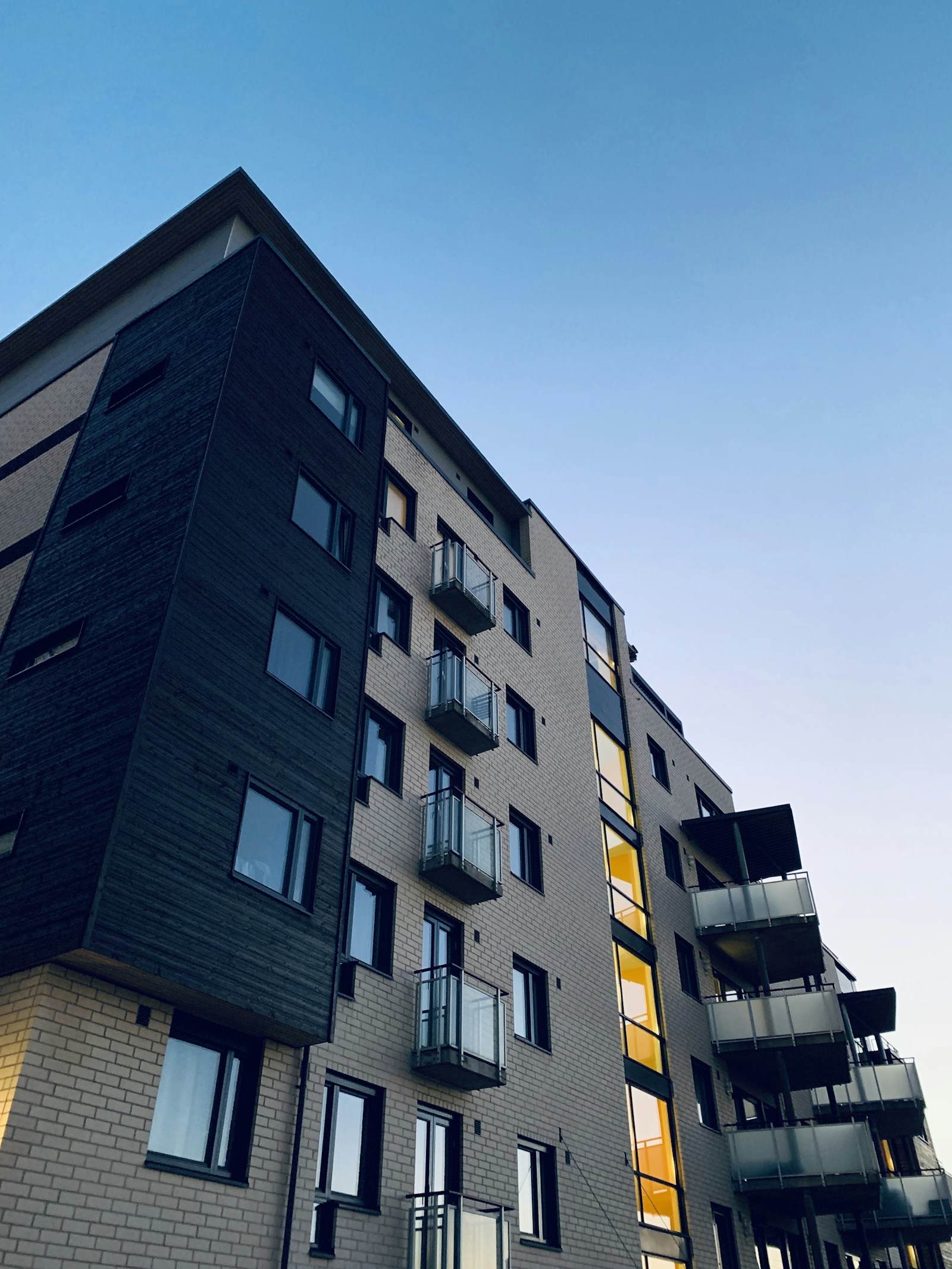 Modern condominium building